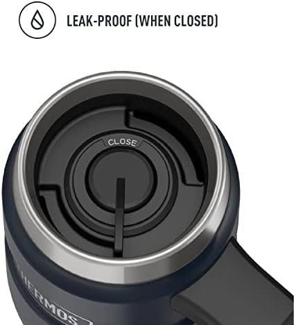 THERMOS Stainless King Vacuum-Insulated Travel Mug with Handle-16oz,Midnight Blue-Thermos Tumbler for Hot&Cold Drinks-Leak&Sweat-Proof Stainless Steel Coffee Mug with Lid for Commuting,(Pack of 4) - Image 3