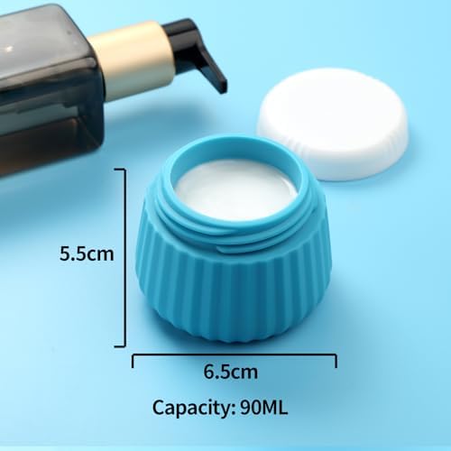 Mrsdry Travel Bottles for Toiletries 8 Pack, TSA Approved 3 oz Travel Containers with Clear Bag, Leak Proof Silicone Squeezable Essentials Jars - Image 4