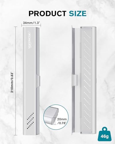 Toothbrush Case Cover for Traveling, Aluminum Toothbrush Holder for Manual Toothbrush + Mini Toothpaste, Portable Tooth Brush Storage Box for Camping Business Trip-Silver (1 Pack) - Image 5