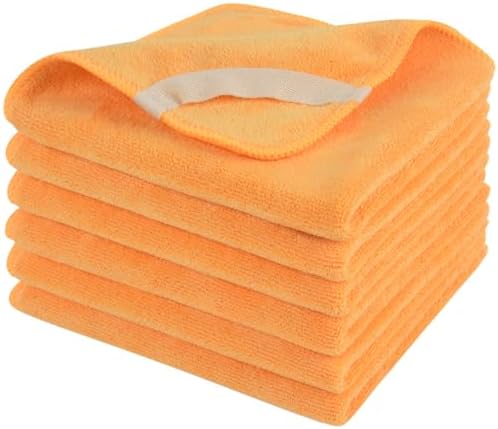 SINLAND Microfiber Facial Cloths Fast Drying Washcloth 12inch x 12inch Absorbent Face Wash Cloth Soft Makeup Remover Cloths by SINLAND