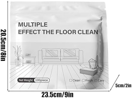 100 Pieces Floor Cleaning Tablets Multi-Effect Floor Cleaning Sheets Concentrated Cleaner Water Soluble Floors Cleaner for Hardwood Tile Laminate Deep Cleans - Image 6