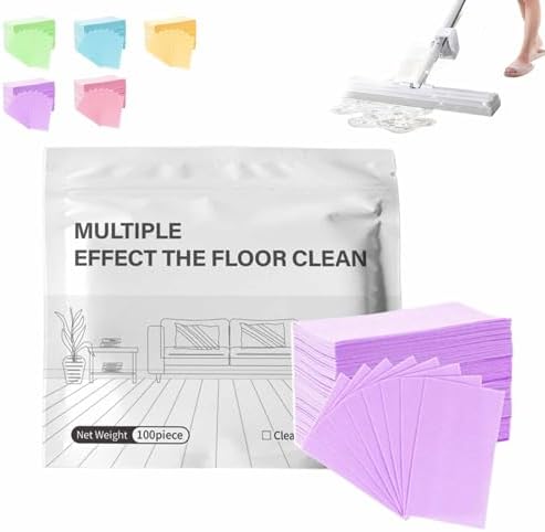 100 Piece Floor Cleaning Tablets Multi-surface Cleaner, 2026 Upgraded Floor Cleaning Solution Tablets, Effervescent for Hardwood, Laminate, Wall Tiles(Purple,1PCS) by Unknown