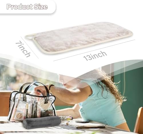 Nugilla Makeup Remover Cloths, 8 Packs Makeup Remover Towels Reusable Face Wash Cloth, Soft Makeup Removal Microfiber Face Cloth for Women(Beige/Cool Grey) - Image 4