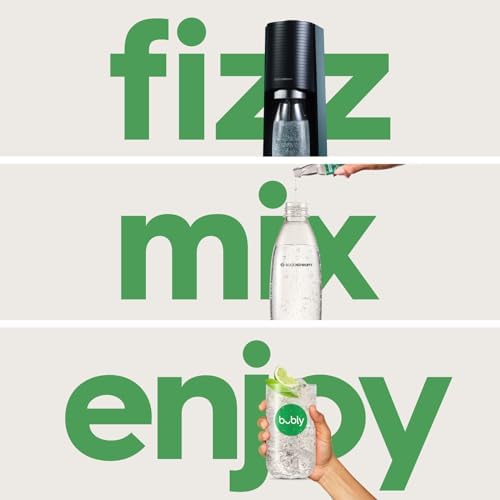 SodaStream Terra Sparkling Water Maker (Misty Blue) with CO2, DWS Bottle and Bubly Drop - Image 2