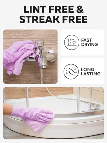Fantasticlean Microfiber Cleaning Cloth Roll-75 Sheets, 12" x 12" (Purple) - Image 3