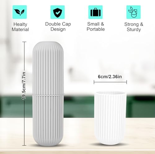 UCEC Toothbrush Case for Traveling, Portable Toothbrush Holders Travel Case - Image 4