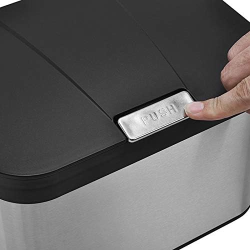 Compost Bin for Countertop, Compost Bucket Indoor Sealed, Food Waste Caddy, 1.13 Gallon Kitchen Compost Container with Lid, Compact and Easy Clean, Black Matte - Image 6