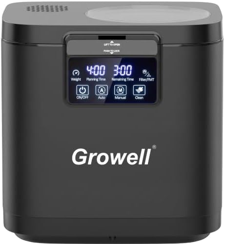 Growell 4L Electric Composter for Kitchen, Countertop, Indoor Compost Bin by Growell