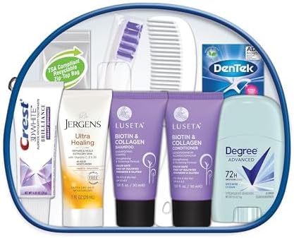 Convenience Kits International Women's Luseta Kit, Travel Size Toiletry Kit, Gifts for Women, 10 Piece Set (Pack of 6) - Image 2
