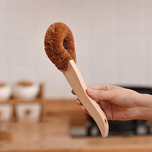 Kitchen Wooden Handle Fiber Brush Dish Bottle Scrub Wash Tool - Image 6