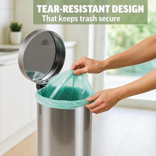 Compostable Recycling Trash Bag, 1.2 Gallon, 125 Count - Image 3