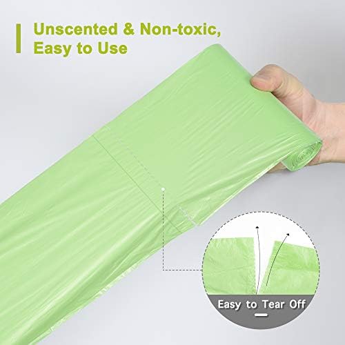 Jaoul Trash Bags 1.2 Gallon, Small Garbage Bags, Strong & Unscented Mini Trash Bags for Kitchen, Bathroom, Office, Restroom, Car, Black, 80 Counts - Image 5