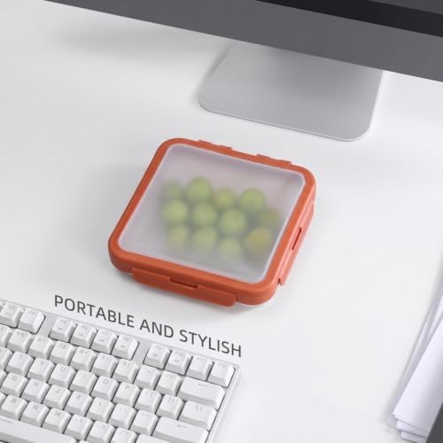 Reusable Silicone Food Storage Container with Lid Avocado Saver(6.5 cups/0.4 gal), Onion Keeper, Foldable Silicone Kitchen Organizers for Fridge - Image 3