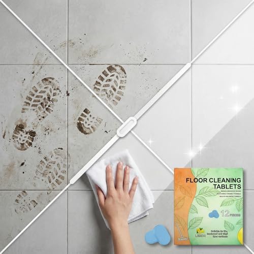 12pcs Floor Cleaning Solution Tablet, 2026 New Deep Cleans for Multiple Hard Floors, Tile and Vinyl Floors, Fresh Lemon Scent, Compatible with Robot Mops & Wet/Dry Vacuums (1) - Image 5