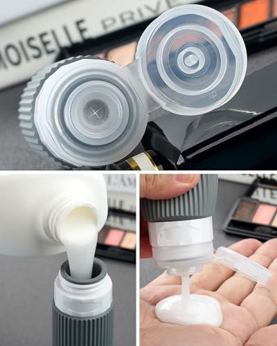 Mrsdry Travel Bottles - 8 Pack, TSA Approved Travel Size Toiletries, Leak Proof Silicone Squeezable Containers in Clear Bag - Image 2