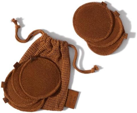SWEET JULY Skin Reusable Face Rounds - 100% Cotton, Reusable, Toner & Exfoliant, Includes Washable Bag Laundry and Storage, Soft, Absorbent (Pack of 7) - Image 3