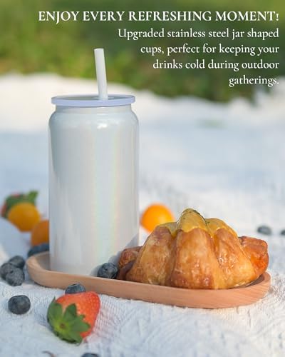 16 oz Tumbler, Insulated Tumbler with Straw, Iced Coffee Tumbler - Image 3