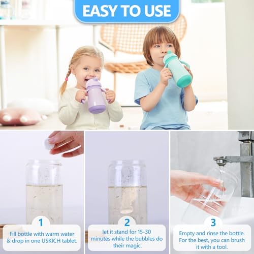 96Pack Water Bottle Cleaning Tablets, Bottle Bright Clean Stainless Steel, Thermos, Tumbler, Insulated and Reusable Water Bottles,Removes Stubborn Stains and Odors - Image 3