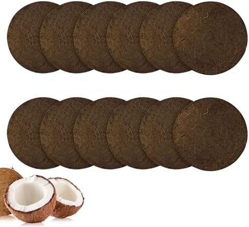 ENLOY 7.25Inch Biodegradable Natural Filter for Kitchen Compost Bin 12 Pack by ENLOY