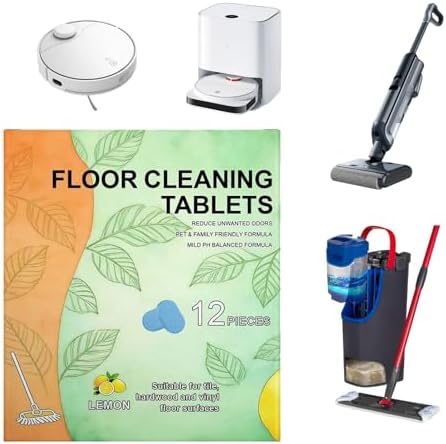 36 Pcs Floor Cleaner Tablets Hard Floors Deep Cleaning Solution for mopping, all purpose Dissolvable Cleaning pods for Tile, Vinyl, Hardwood, Compatible with Robot Mops & Wet/Dry Vacuums, Lemon Scent - Image 3