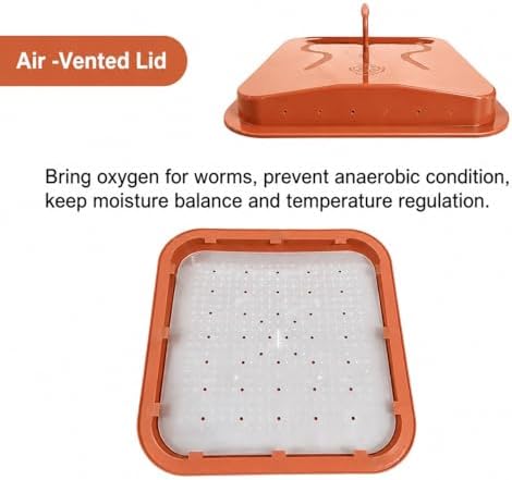 Original Vermihut ® Plus 5 – Tray Worm Composter -Sustainable Design for Both Indoor & Outdoor, Worm Compost Bin for Vermicomposting Starter, Recycling Food Wastes to Save Our Planet-Terracotta - Image 4