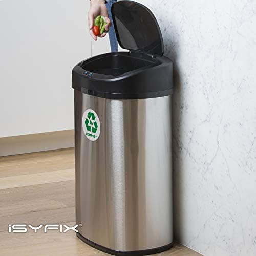 iSYFIX Compost Sticker for Trash Can Bins, 6 Pack, 5 inch - Image 6