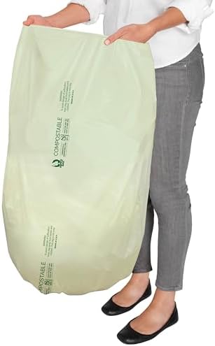 Hippo Sak - 13 Gallon Tall Kitchen Compostable Bags - Leak Proof Bags (50 Count) - Image 2