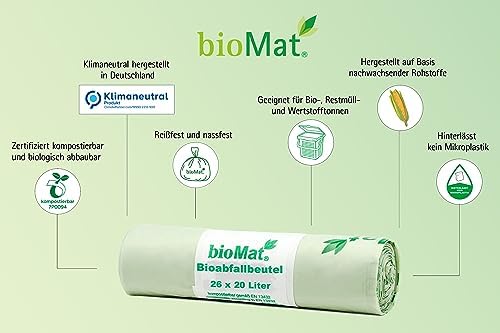 bioMat 4 Gallon Compostable Food Scrap Bags, 50 Count - Image 4