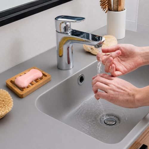 2 Pack Bamboo Soap Dish, Waterproof Self Draining Wood Soap Dish - Image 6