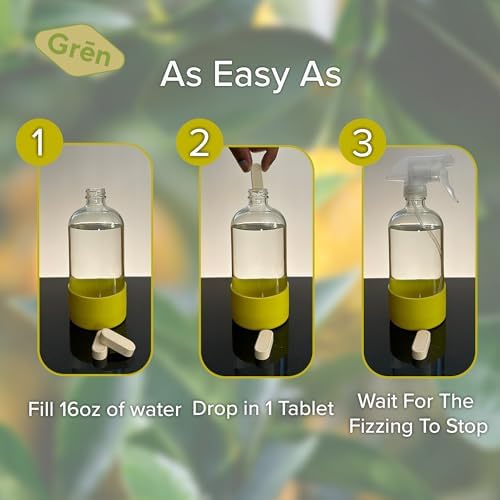 Gren Multi Surface Cleaner, all purpose cleaner refill Tablets, animal friendly cleaning products, all purpose cleaner concentrate, kitchen degreaser cleaner, non toxic cleaning spray, 5 Count - Image 5