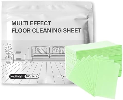 100 Pcs Multi-surface Floor Cleaning Tablets, Floor Cleaning Tablets Multi- Surface Cleaner, Multiple Effect the floors Clean, Concentrated Cleaner for Hardwood, Tile, Laminate & More (Green) by Unknown