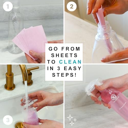 All Purpose Cleaner Sheets: Lemon Scent, Makes 5 Bottles - Image 2