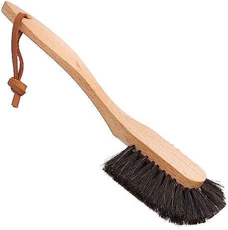 Dish Brush with Curved Handle - Splayed Horsehair by Redecker