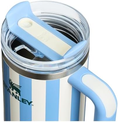 STANLEY Quencher H2.0 Flow State Tumbler, 30 oz, Cornflower Cabana Gloss - Image 2
