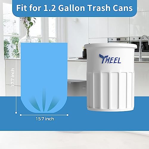 1.2 Gallon Bathroom Trash Bags Durable Tear-Resistant - 150Ct Unscented - Image 5