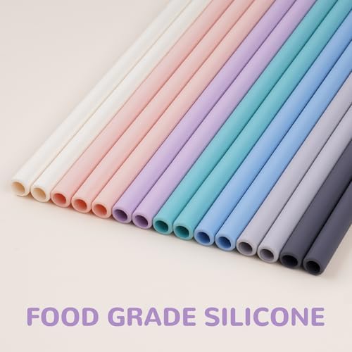 Tomorotec 15PCS Silicone Drinking Straws Fit for Stanley 40oz 30oz Tumbler - Image 2