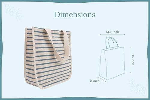 Best Canvas Grocery Shopping Bags - Cloth Grocery Tote Bags - Reusable Cotton Grocery Tote Bags with Bottle Sleeves - Image 5