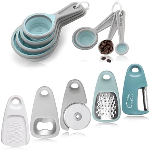 Kitchen Gadgets Set 13 Piece, Essentials for Kitchen RV Camper, Blue by EsieHouzie
