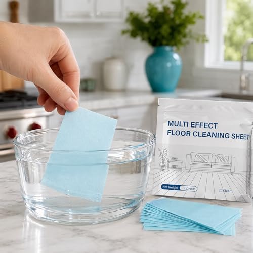 Multiple Effect the Floor Clean- 100 Piece, 2026 New Dissolvable Floor Clean Tablets for Mopping, Remove stubborn stains, Multiple Effect Floor Cleaner Tablet Sheets for All Floors (Blue) - Image 6