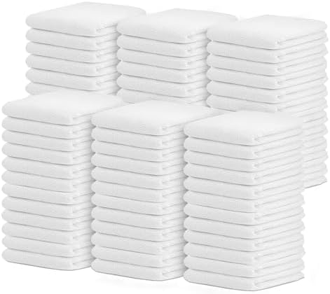 Avalon Towels Terry Bar Mop Towels (Value Pack of 72) Size 14"x17" – Absorbent and Durable, Multipurpose Cleaning Rags, Cotton Cleaning Cloths, Terry Cloth Rags, Reusable Shop Rag (White) by AvalonTowels