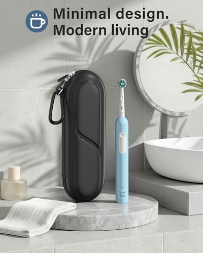 ProCase Toothbrush Travel Case for Oral-B/Oral-B Pro 1000 1500 5000 7000 7500 6000 9600/Philips Sonicare 4100 5100 1100 6100 5300 Oral-B iO Electric Toothbrush Portable Hard Container -Black - Image 6