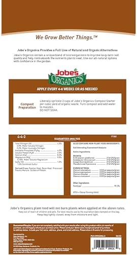 Jobe's Organics Fast Acting Granular Fertilizer Compost Starter,Easy Plant Care Compost Accelerator,4 lbs Bag,(Pack of 6) - Image 5