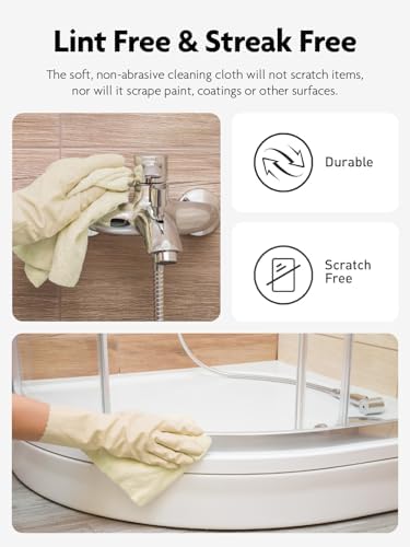 Fantasticlean Microfiber Cleaning Cloth Roll- 40 Sheets, 12" x 12" (Beige) - Image 5