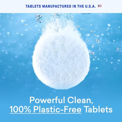 BLUELAND 100% Plastic Free Toilet Bowl Cleaner Tablets Set, Wild Lavender - Image 3