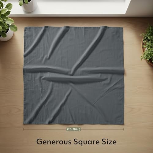 Utopia Kitchen Light Grey Flour Sack Towels [12 Pack-28 x 28 In]100% Cotton - Image 2
