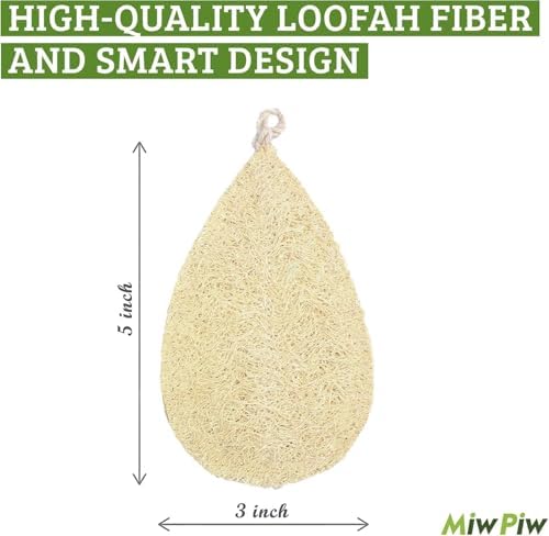 Natural Loofah Dish Sponge 10PCS Dishwashing Scouring Pad Kitchen - Image 2