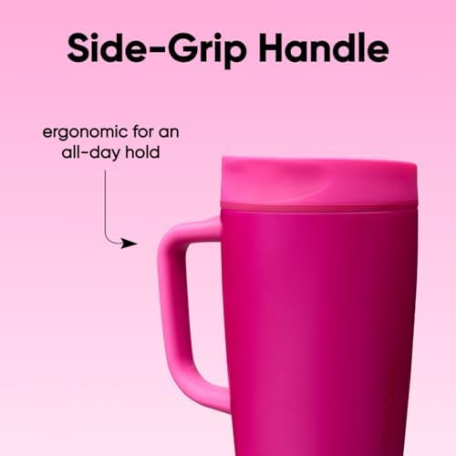 Owala SmoothSip Slider Stainless Steel Insulated Travel Mug with Handle, 100% Leak Proof, For Hot and Cold Drinks, Travel Friendly with Sliding Lock Lid, 12oz, BPA Free, Leak Proof, Read My Lips - Image 6