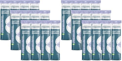 Cliganic Premium Cotton Rounds for Face, Makeup Remover Pads, 2400 Count by Cliganic