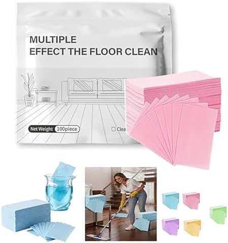 100/300PCS Multi-Surface Floor Cleaner Tablet,Upgraded Floor Cleaning Solution Tablets,Multiple Effect the floors Clean for Hardwood Laminate,Tile Walls Bathrooms & Kitchen Offices(Pink) by HZSprance