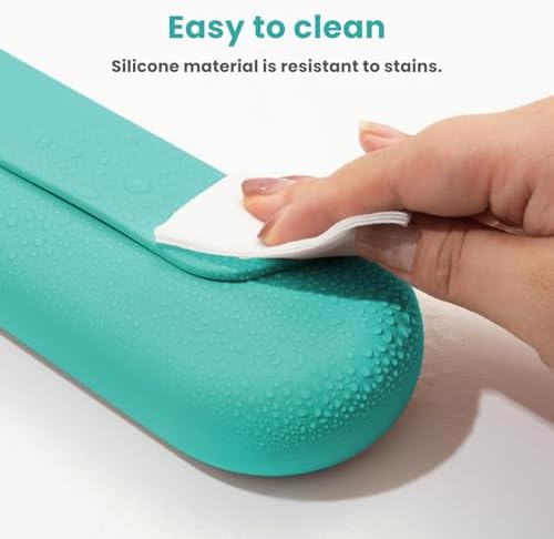 Silicone Electric Toothbrush Travel Case, Manual Toothbrush Travel Cover for Men and Women,Toothbrush Holder for Travel,Gym and More, Fits Most Manual and Electric Toothbrushes - Mint Green - Image 4